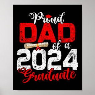 Affiche Papa D'Un Cl De 2024 Diplômé Senior Graduation 2