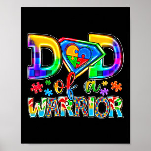 Affiche Papa D'Un Puzzle De Guerrier Journée Mondiale De L