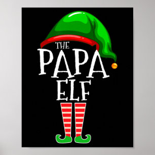 Affiche Papa Elf Family Matching Group Christmas Gig Gran
