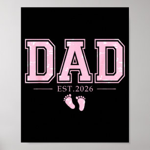 Affiche Papa Est 2026 Fête Des Pères Première Fois Papa D'