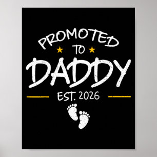 Affiche Papa est 2026 Papa à Venir Nouveau Papa 2026 Premi