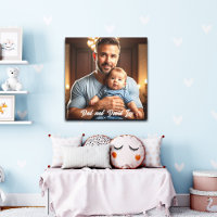 Papa et bébé Sweet 1 Photo personnalisée