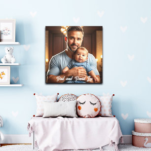 Affiche Papa et bébé Sweet 1 Photo personnalisée