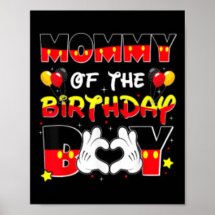 Affiche Papa Et Maman Maman Maman De L'Anniversaire Garçon