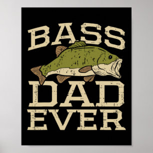 Affiche Papa Ever Pêche Pêcheur Pêcheur Fête des pères Pap