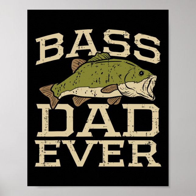 Affiche Papa Ever Pêche Pêcheur Pêcheur Fête des pères Pap (Devant)