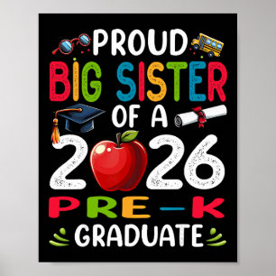 Affiche Papa fier de la diplômée de la maternelle 2026 pou