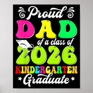 Affiche Papa fier d'un diplômé de la promotion 2026 famill