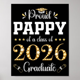 Affiche Papa fier d'un diplômé de la promotion 2026 gradua