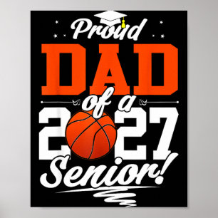 Affiche Papa fier d'une promotion de basket-ball 2026