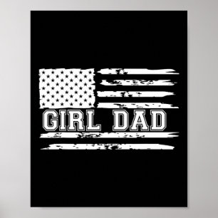 Affiche Papa fière de filles père de filles pour papa Noël