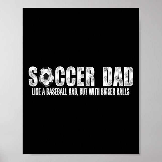 Affiche Papa Foot Comme Un Papa Baseball Mais Avec Des Bou (Devant)