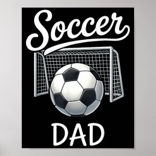 Affiche Papa Foot Rétro Ensemble Familial Sport Jour de Ma