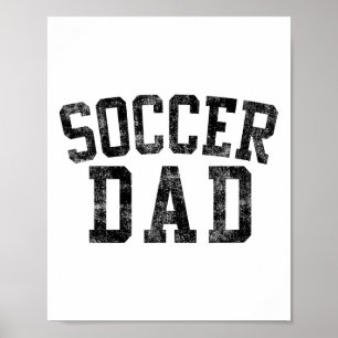 Affiche Papa footballeur anniversaire Clic gras Police Pap