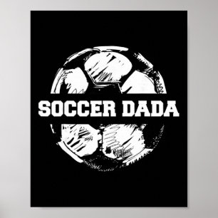 Affiche Papa footballeur drôle de papa footballeur Byll Sp