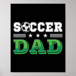 Affiche Papa Footballeur Famille Équipe Anniversaire Équip