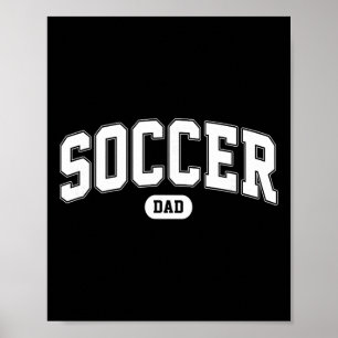 Affiche Papa footballeur Fan de foot Fête des Pères