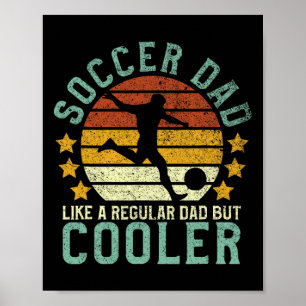 Affiche Papa footballeur Footballeur et fan drôle