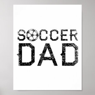 Affiche Papa footballeur joueur papa père
