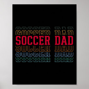 Affiche Papa footballeur texte en couches drôle père entra