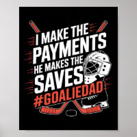Papa gardien de but Hockey sur glace
