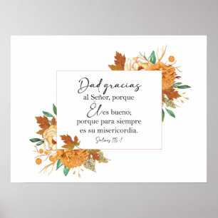 Affiche Papa gracias, Salmos 118 Póster