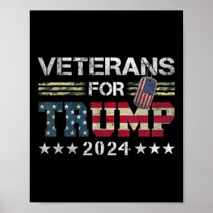 Affiche Papa Grand-Père Anciens Combattants Pour Trump 202