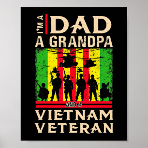 Affiche Papa Grand-père Vietnam Vétérinaire Chemises ancie