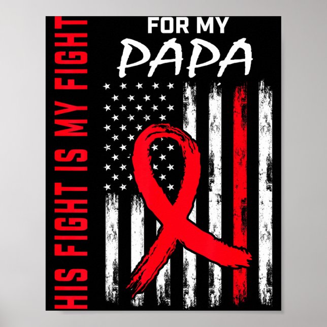 Affiche Papa Heart Disease Awareness Month Products Americ (Devant)