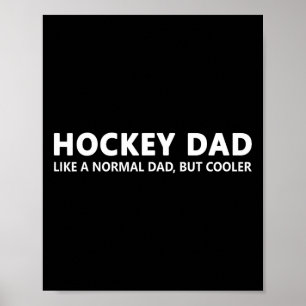 Affiche Papa hockey père de hockeyeur