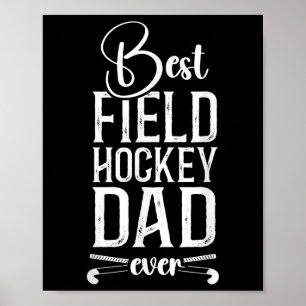 Affiche Papa Hockey sur Gazon Meilleur Papa Hockey sur Gaz