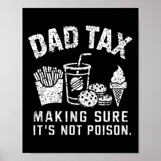 Affiche Papa Impôt S'assurer que ce n'est pas du poison (Devant)