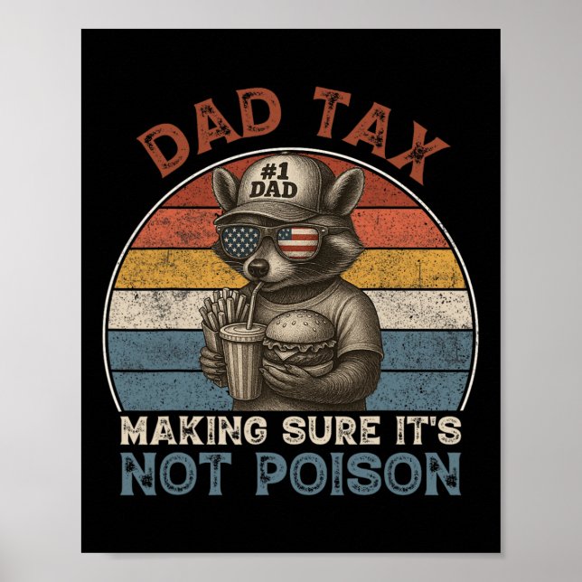 Affiche Papa Impôt S'assurer que ce n'est pas du poison Dr (Devant)