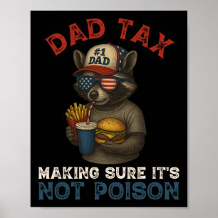 Affiche Papa Impôt S'assurer que ce n'est pas du poison Dr