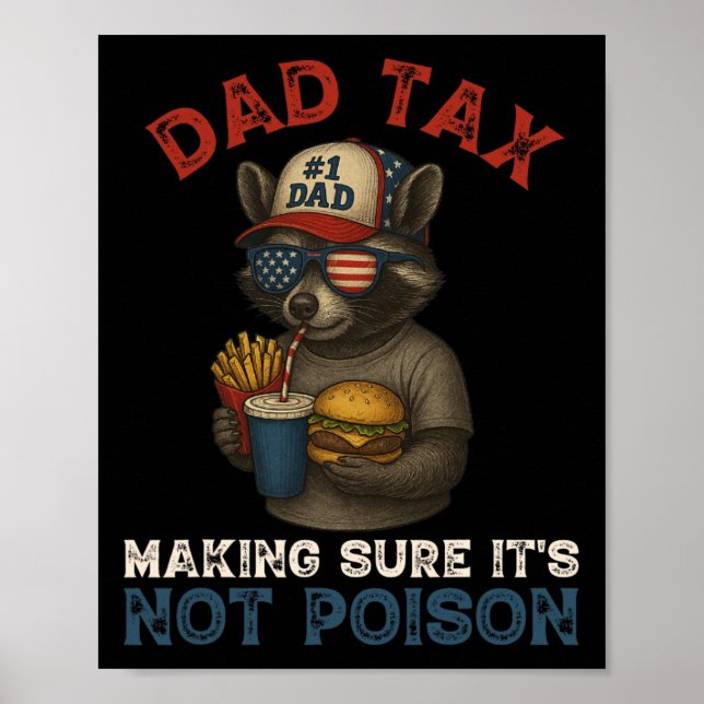 Affiche Papa Impôt S'assurer que ce n'est pas du poison Dr (Devant)