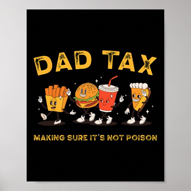 Affiche Papa Impôt S'assurer que ce n'est pas gênant (Devant)