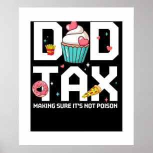 Affiche Papa Impôt S'assurer que ce n'est pas une Fête des