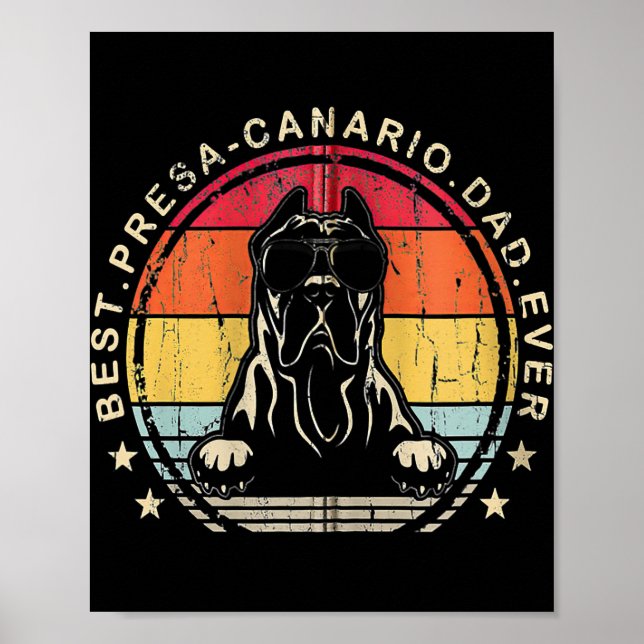 Affiche Papa Jamais Cool Patrie Retro Style Meilleur Presa (Devant)