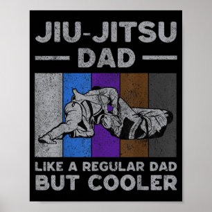 Affiche Papa Jiu-Jitsu Vintage BJJ Jiu Jitsu Brésilien