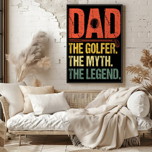 Affiche Papa : Le Golfeur. Le Mythe. La Légende