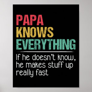 Affiche Papa L'Homme Le Mythe L'Influence Byd Il Connaît E