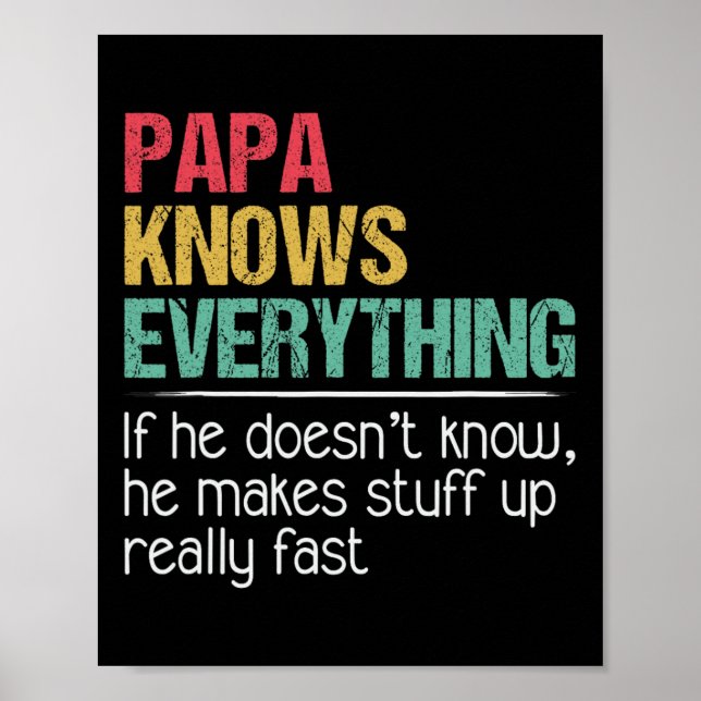 Affiche Papa L'Homme Le Mythe L'Influence Byd Il Connaît E (Devant)