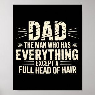 Affiche Papa l'homme qui a tout sauf une tête pleine