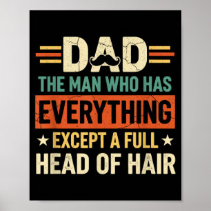 Affiche Papa l'homme qui a tout sauf une tête pleine