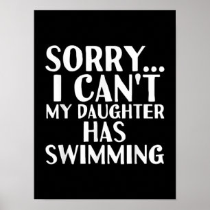 Affiche Papa Maman Ma Fille A Un Cadeau De Nage