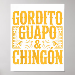 Affiche Papa Mexicain Gordito Guapo Y Chingon Cadeau Homme