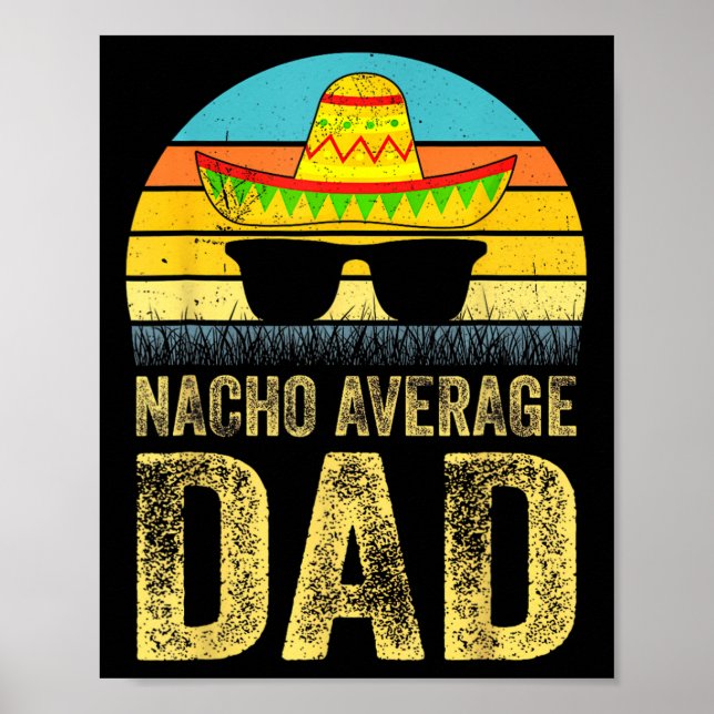 Affiche Papa Mexicain Moyenne Papa Cinco De Mayo Pères Da (Devant)