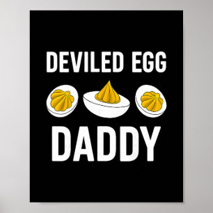 Affiche Papa Œuf Démoniaque Funny Thanksgiving Fête des Pè