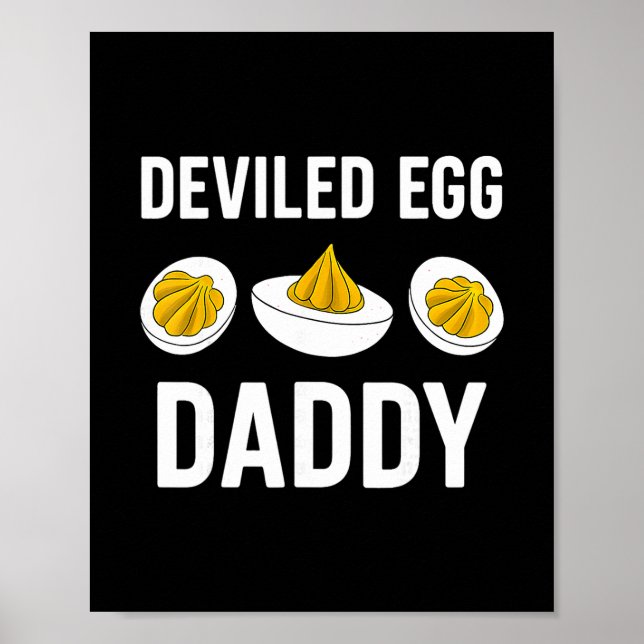 Affiche Papa Œuf Démoniaque Funny Thanksgiving Fête des Pè (Devant)