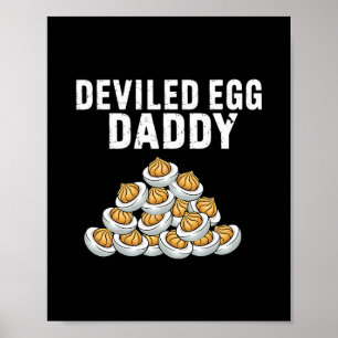 Affiche Papa Œuf Démoniaque Vibes Rétro Thanksgiving Pères